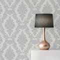 Miniatyrbild 3 av 4: Tapet Alessia Baroque M1-No.11227 Intissé Vit Grå 10.05m x 0.53 m