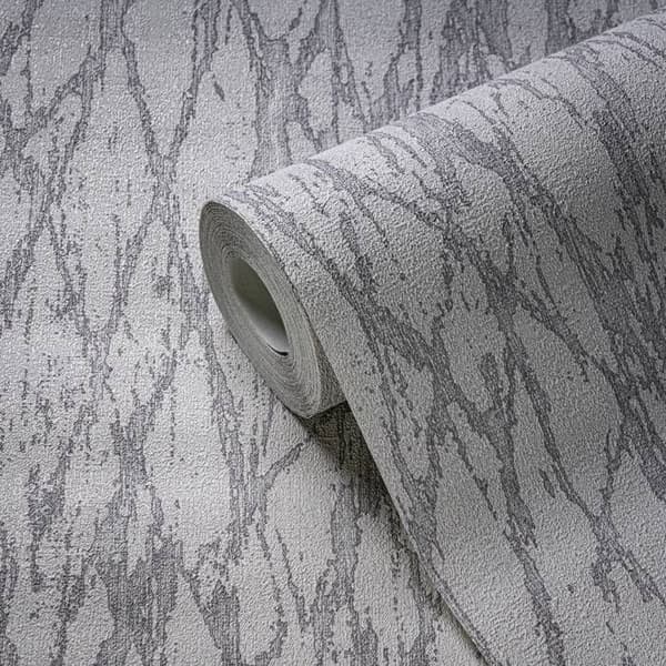 A.S. Creation Smart Surfaces 395632 Non-vävt tapet Sten-look 0.53 x 10.05 m Vit