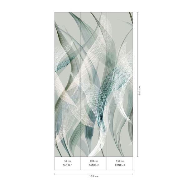 Fototapet 2271-20 grafisk digitaltryck 1,5 x 2,8 m Erismann ELLE digital grön