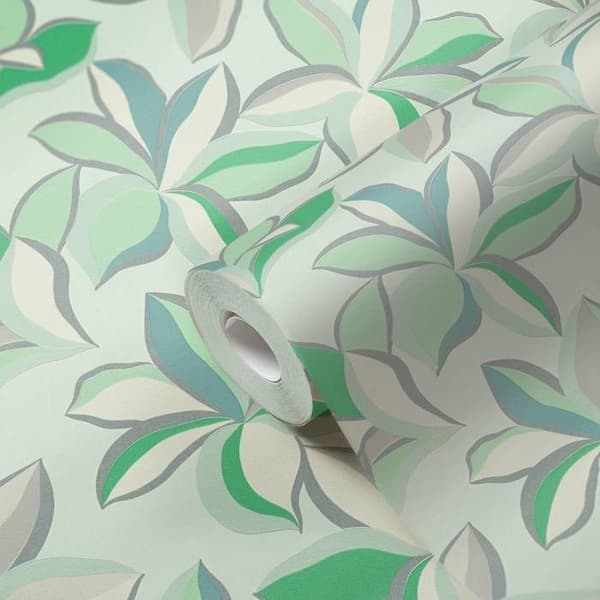 A.S. Creation Turnowsky Hus 389083 Non-woven tapeter Blommor 10.05 x 0.53 m Grön