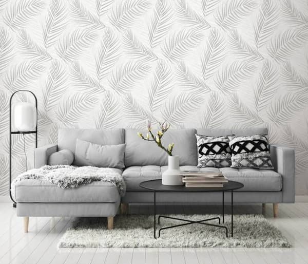 Non-woven tapet 10221-31 Tapet Blommor Floral 0.53 x 10.05 m Erismann GMK - Fashion For Walls Grå