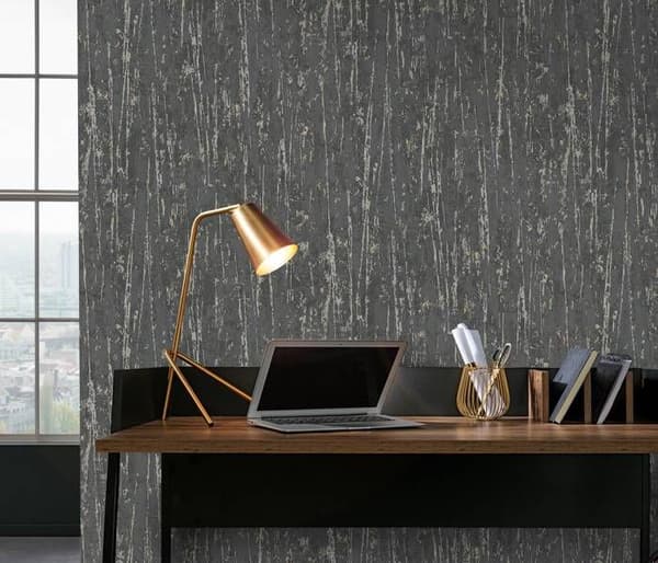 vinyl expanderad 10348-15 otryckt grafiskt tapet 0.53 x 10.05 m Erismann Bestseller svart