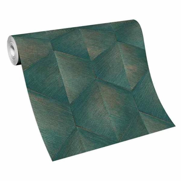 Non-woven tapet 10370-19 Grafisk tapet 0,53 x 10,05 m Erismann Fashion for Walls Grön