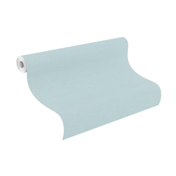 Papper tapet intissé 252880 enfätt tapet uni 53 x 1005 cm Rasch Kids World blå