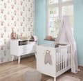 Miniatyrbild 6 av 6: Papper tapet intissé 252880 enfätt tapet uni 53 x 1005 cm Rasch Kids World blå