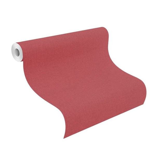 Non-woven tapet 560190 enfärgad non-woven tapet 53 x 1005 cm Rasch Barbara Home Collection III röd