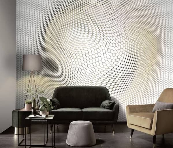 Fototapet 2238-10 grafisk digitaltryck 3 x 2.7 m Erismann ELLE digital crème