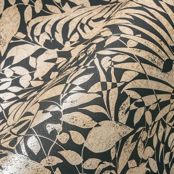 Tapet - A.S. CREATION - Stilens Kamp (The BOS) - Vit - Naturmotiv - Metallisk - Dschungel