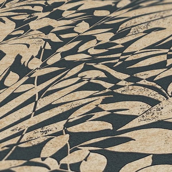 Tapet - A.S. CREATION - Stilens Kamp (The BOS) - Vit - Naturmotiv - Metallisk - Dschungel