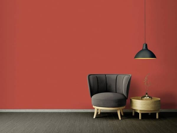 A.S. Creation Etnisk Ursprung 371785 oklädd tapet enfärgad 0.53 m x 10.05 m röd