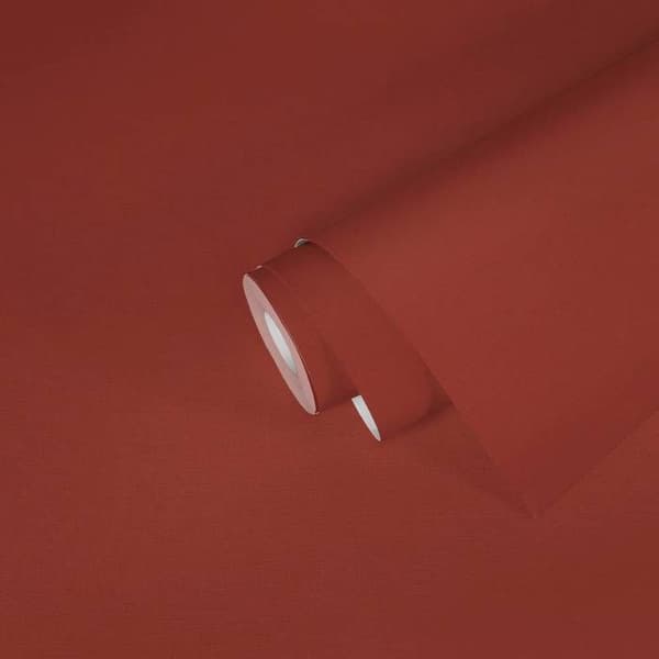 A.S. Creation Etnisk Ursprung 371785 oklädd tapet enfärgad 0.53 m x 10.05 m röd