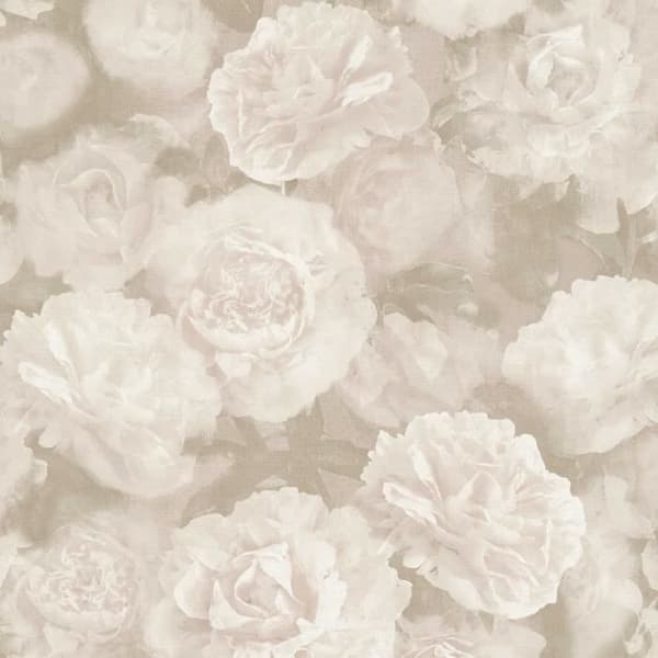 Tapet Rosor Valentin M1-No.378 | Non-woven tapet | Beige | Kräm | Blomster tapet | Blommig