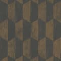 Miniatyrbild 4 av 4: Optisk 3D-tapet Tommaso M1-No.3470 | Non-woven tapet | Svart | Brons | Grafisk | Modern | Geometrisk