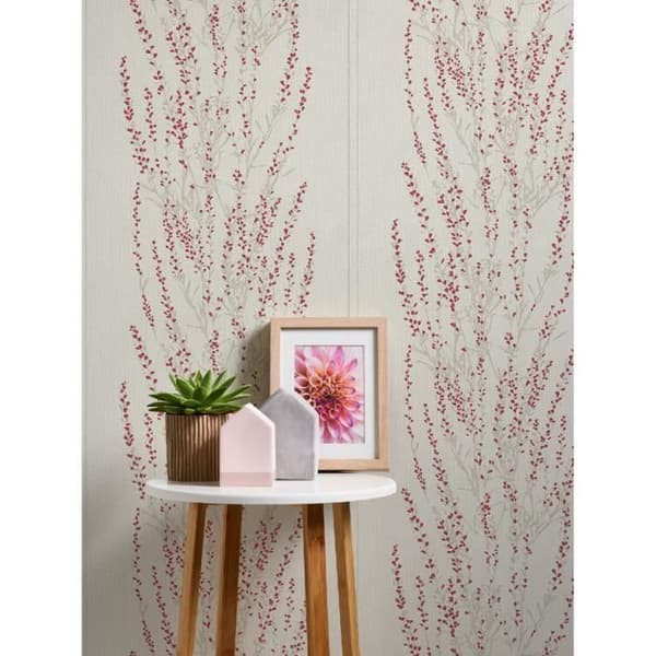 Tapet - A.S. Creation - Blooming 372674 - Beige - Röd - 53 cm bred