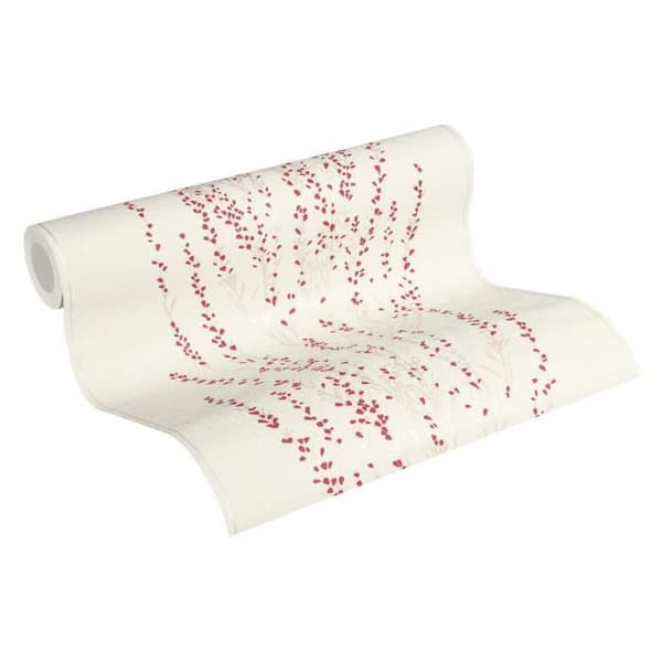 Tapet - A.S. Creation - Blooming 372674 - Beige - Röd - 53 cm bred