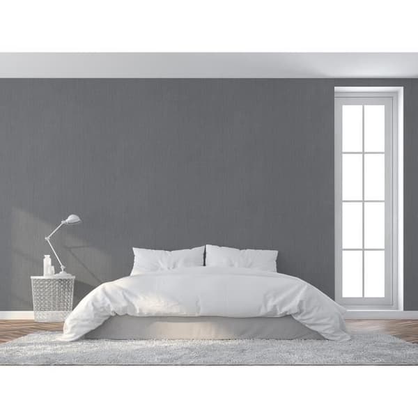 Enfärgad tapet M1-No.976 | Non-woven tapet | Grå | Ensfärgad