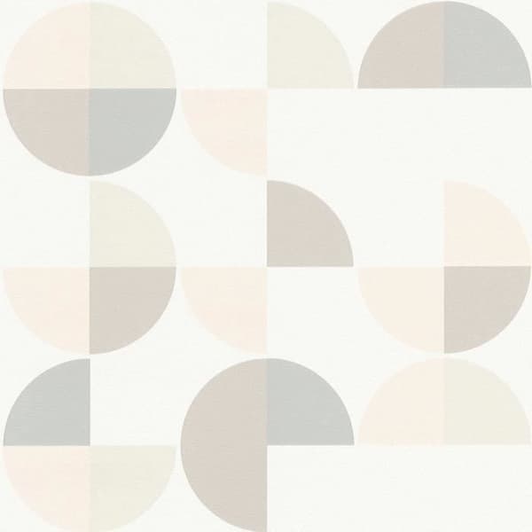 Grafiskt tapet Roberto M1-No.2740 | Non-woven tapet | Grå | Rosa | Geometrisk | Punkter
