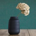 Miniatyrbild 1 av 4: Grafiskt tapet Noan M1-No.2897 | Non-woven tapet | Petrol | Guld | Geometrisk | Modern
