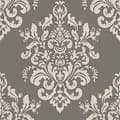 Miniatyrbild 4 av 4: Barocktapet Raffaele M1-No.2454 | Non-woven tapet | Grå | Silver | Ornament | Klassisk