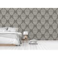 Miniatyrbild 2 av 4: Barocktapet Raffaele M1-No.2454 | Non-woven tapet | Grå | Silver | Ornament | Klassisk
