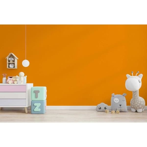 Enfärgad tapet M1-No.2608 | Non-woven tapet | Orange | Enfärgad