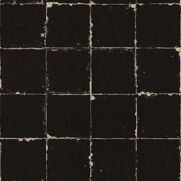 Grafiskt tapet Roberto M1-No.2703 | Non-woven tapet | Svart | Beige | Geometrisk