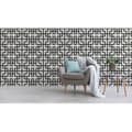 Miniatyrbild 2 av 4: Grafiskt tapet Noan M1-No.3092 | Non-woven tapet | Svart | Vit | Geometrisk | Modern