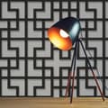 Miniatyrbild 1 av 4: Grafiskt tapet Noan M1-No.3092 | Non-woven tapet | Svart | Vit | Geometrisk | Modern