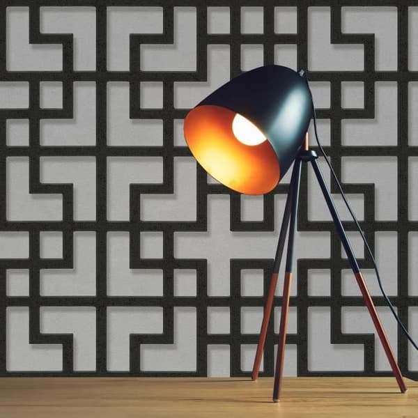 Grafiskt tapet Noan M1-No.3092 | Non-woven tapet | Svart | Vit | Geometrisk | Modern