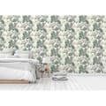 Miniatyrbild 2 av 4: Tapet Skog och löv Ginevra M1-No.217 | Non-woven tapet | Grön | Crème | Designer tapet | Blommig