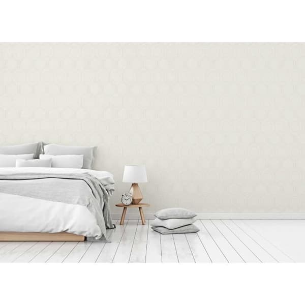 Grafisk tapet Tino M1-No.1678 | Vinyltapet | Creme | Metallisk | Geometrisk | Moderne