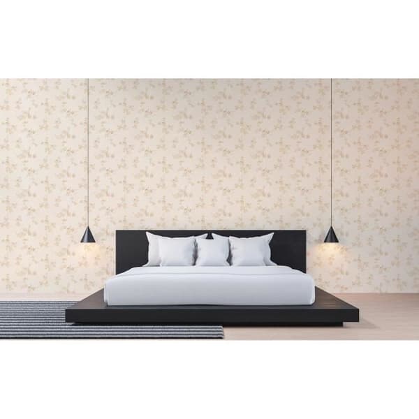 Papper tapet blommor Carlos M1-No.2527 | Non-woven tapet | Brons | Beige | Blommig | Klassisk