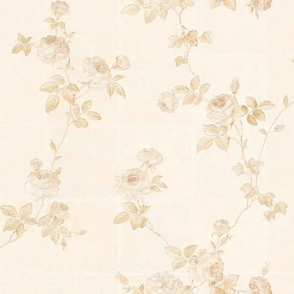 Papper tapet blommor Carlos M1-No.2527 | Non-woven tapet | Brons | Beige | Blommig | Klassisk