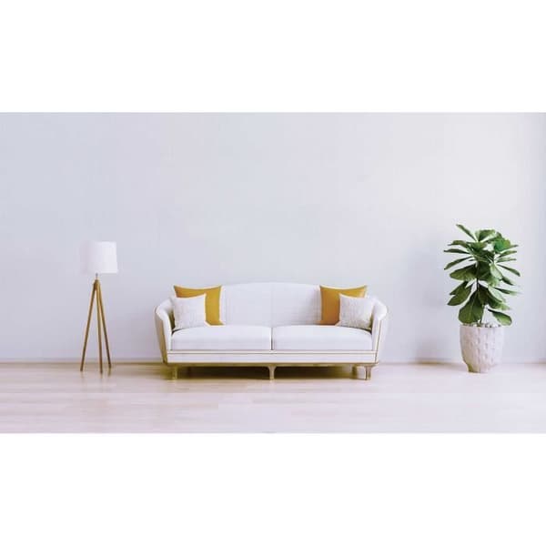 Enfärgad tapet M1-No.3699 | Non-woven tapet | Vit | Enfärgad