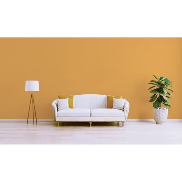 Enfärgad tapet M1-No.1097 | Non-vävd tapet | Orange | Enfärgad