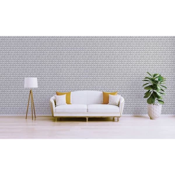 Grafiskt tapet Roberto M1-No.2660 | Non-woven tapet | Grå | Geometrisk | Optisk 3D | Grafisk