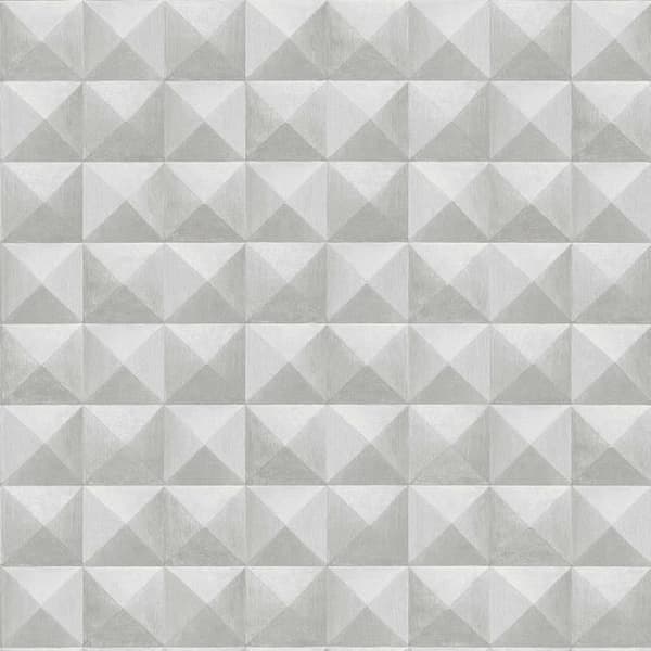 Grafiskt tapet Roberto M1-No.2660 | Non-woven tapet | Grå | Geometrisk | Optisk 3D | Grafisk