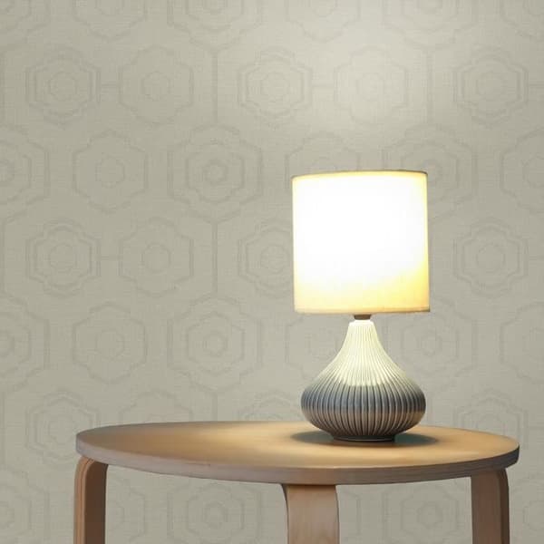 Grafisk tapet Noan M1-No.2910 | Non-woven tapet | Kräm | Grå | Geometrisk
