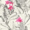 Miniatyrbild 4 av 4: Tapet blommor Valentin M1-No.2978 | Non-woven tapet | Grå | Rosa | Blommig | Natur