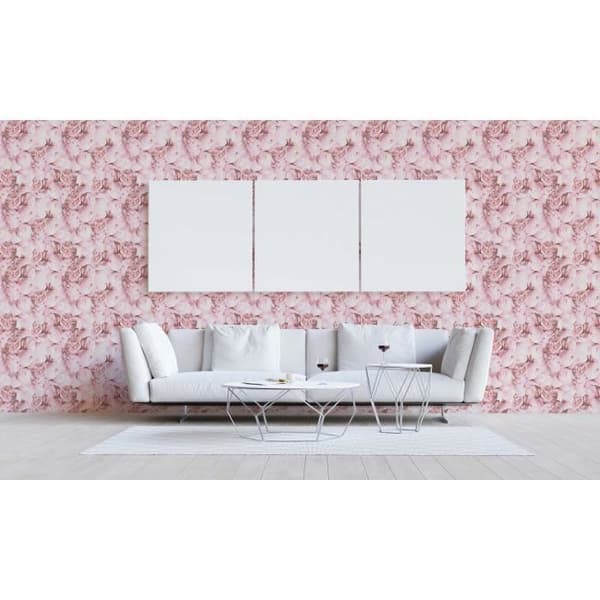 Tapet blommor Valentin M1-No.374 | Non-woven tapet | Rosa | Blommig tapet | Tapet med blommor | Natur