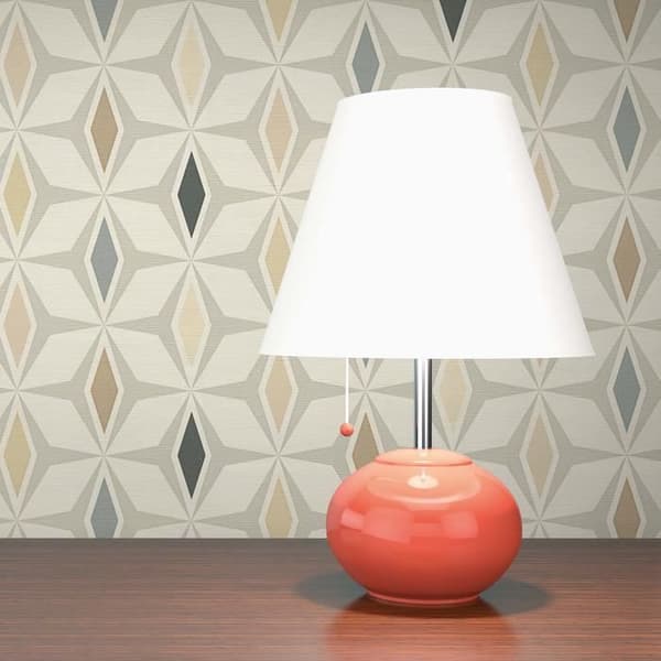 Retro tapet Roberto M1-No.34 | Non-vävt tapet | Grå | Brun | Geometrisk | Grafisk