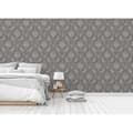 Miniatyrbild 3 av 4: Barocktapet Jacopo M1-No.2293 | Non-woven tapet | Silver | Grå | Ornament | Klassisk