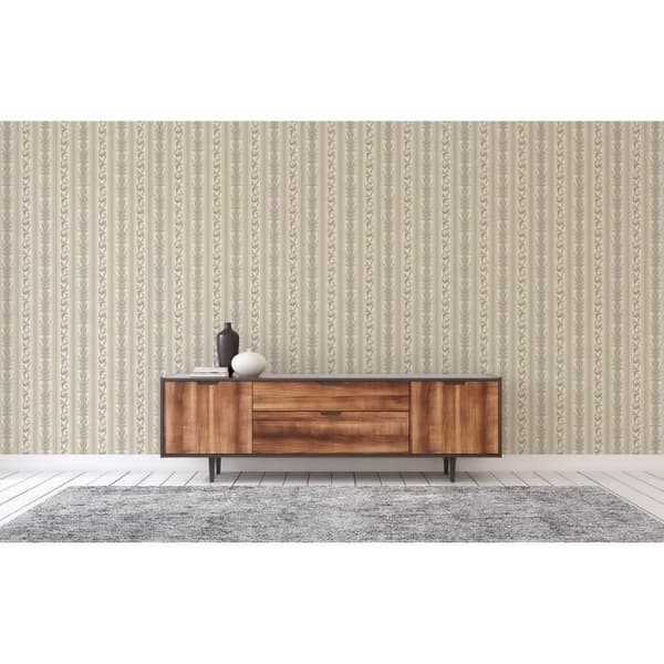 Tapet ränder Nino M1-No.2426 | Non-woven tapet | Guld | Barock | Klassisk | Randigt tapet