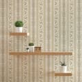 Miniatyrbild 1 av 4: Tapet ränder Nino M1-No.2426 | Non-woven tapet | Guld | Barock | Klassisk | Randigt tapet