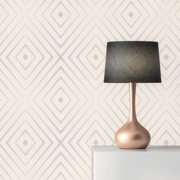 Grafiskt tapet Roberto M1-No.2753 | Non-woven tapet | Rosa | Grå | Geometrisk | Modern