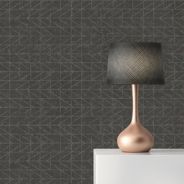 Grafiskt tapet Noan M1-No.2894 | Non-woven tapet | Antracit | Brons | Geometrisk | Modern