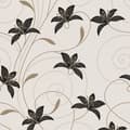 Miniatyrbild 4 av 4: Tapet blommor Juliano M1-No.3812 | Tapet | Svart | Guld | Blommig | Klassisk