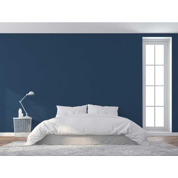 Enfärgad tapet M1-No.3897 | Non-woven tapet | Blå | Enfärgad