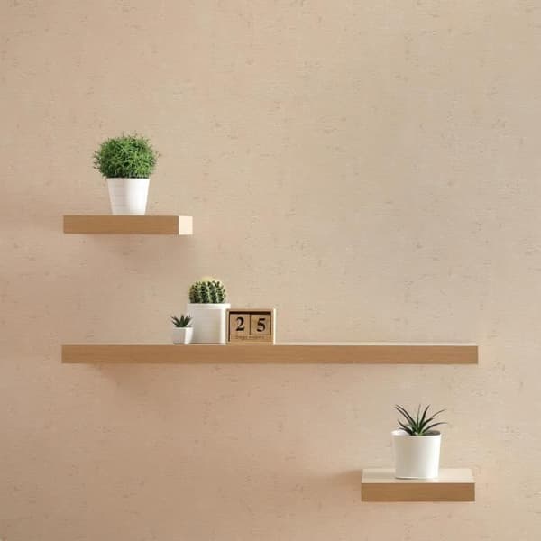 Enfärgad tapet M1-No.1861 | Non-woven tapet | Beige | Enfärgad