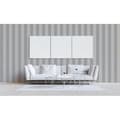Miniatyrbild 2 av 4: Tapet randig Romeo M1-No.1991 | Non-woven tapet | Grå | Randigt tapet | Creme